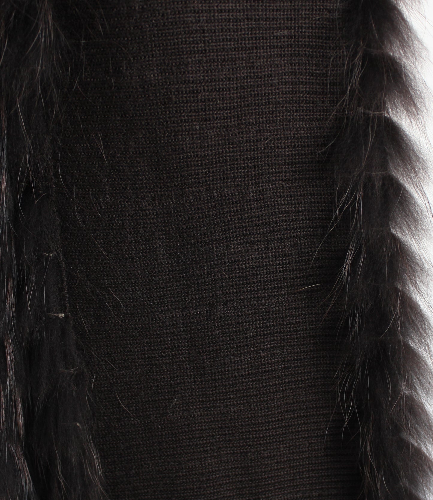 Women's raccoon fur shawl