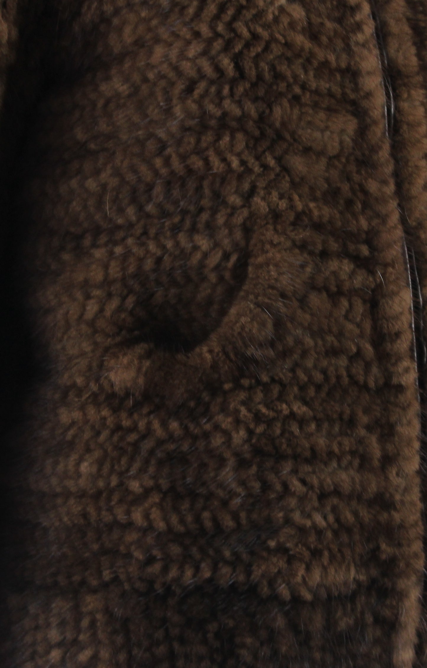 Women's knitted mink jacket