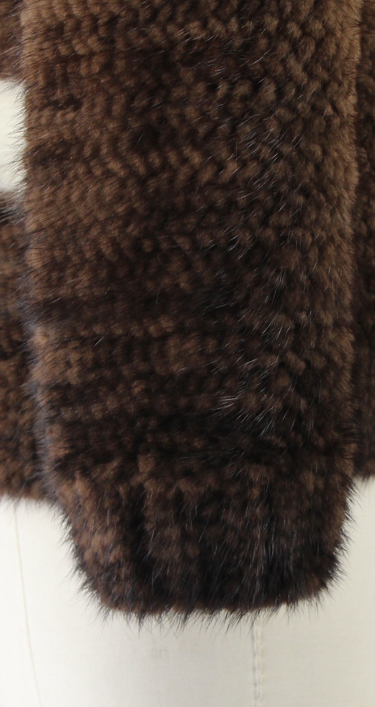 Women's knitted mink jacket