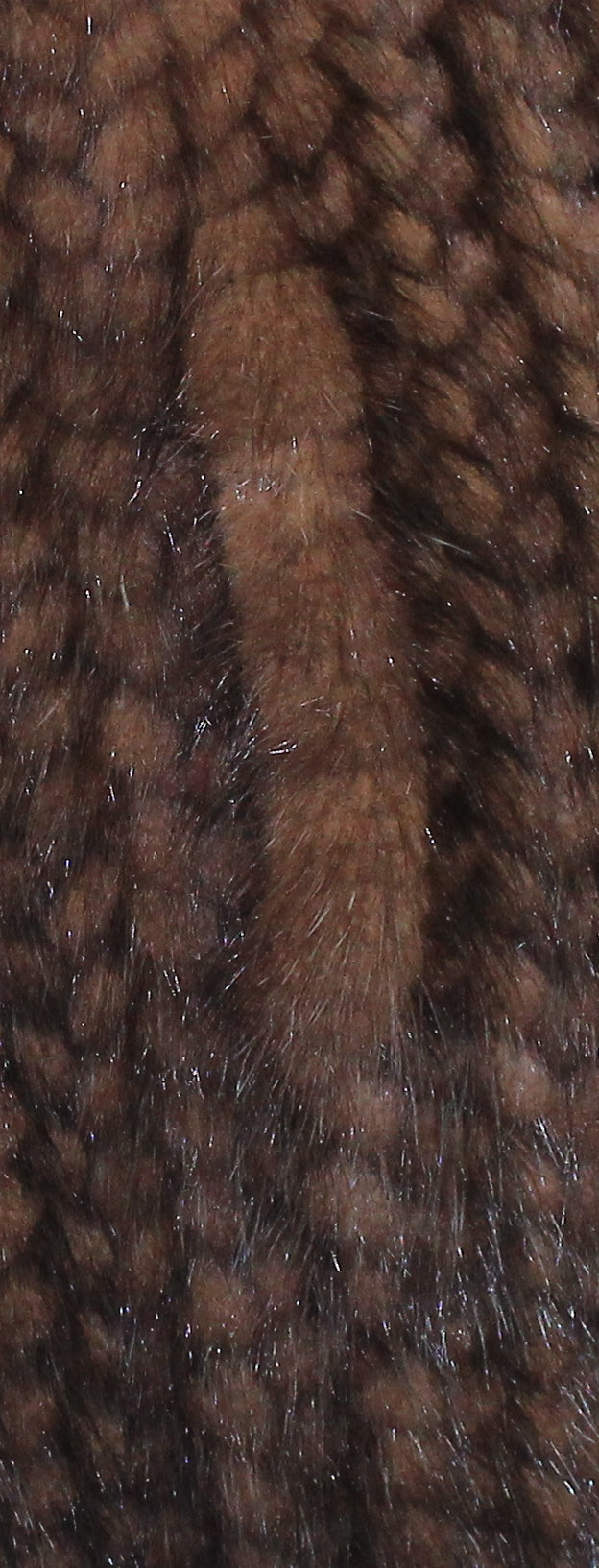 Women's knitted mink long vest