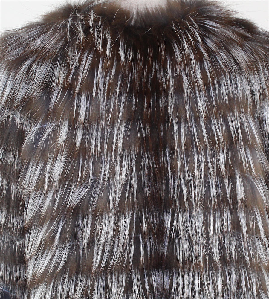 Women's fox fur coat