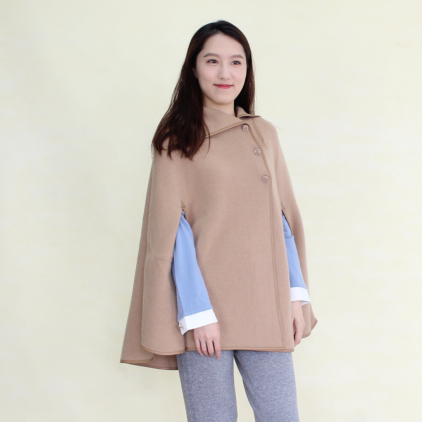 Women's cashmere cape