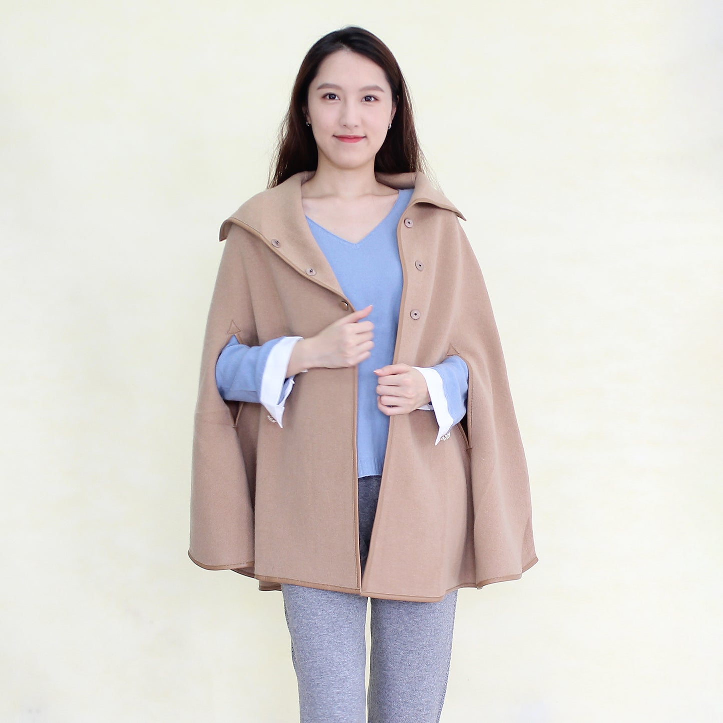 Women's cashmere cape