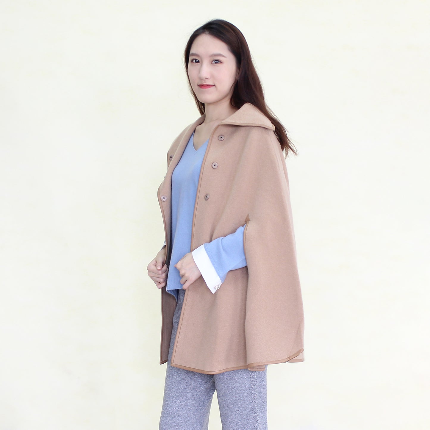 Women's cashmere cape