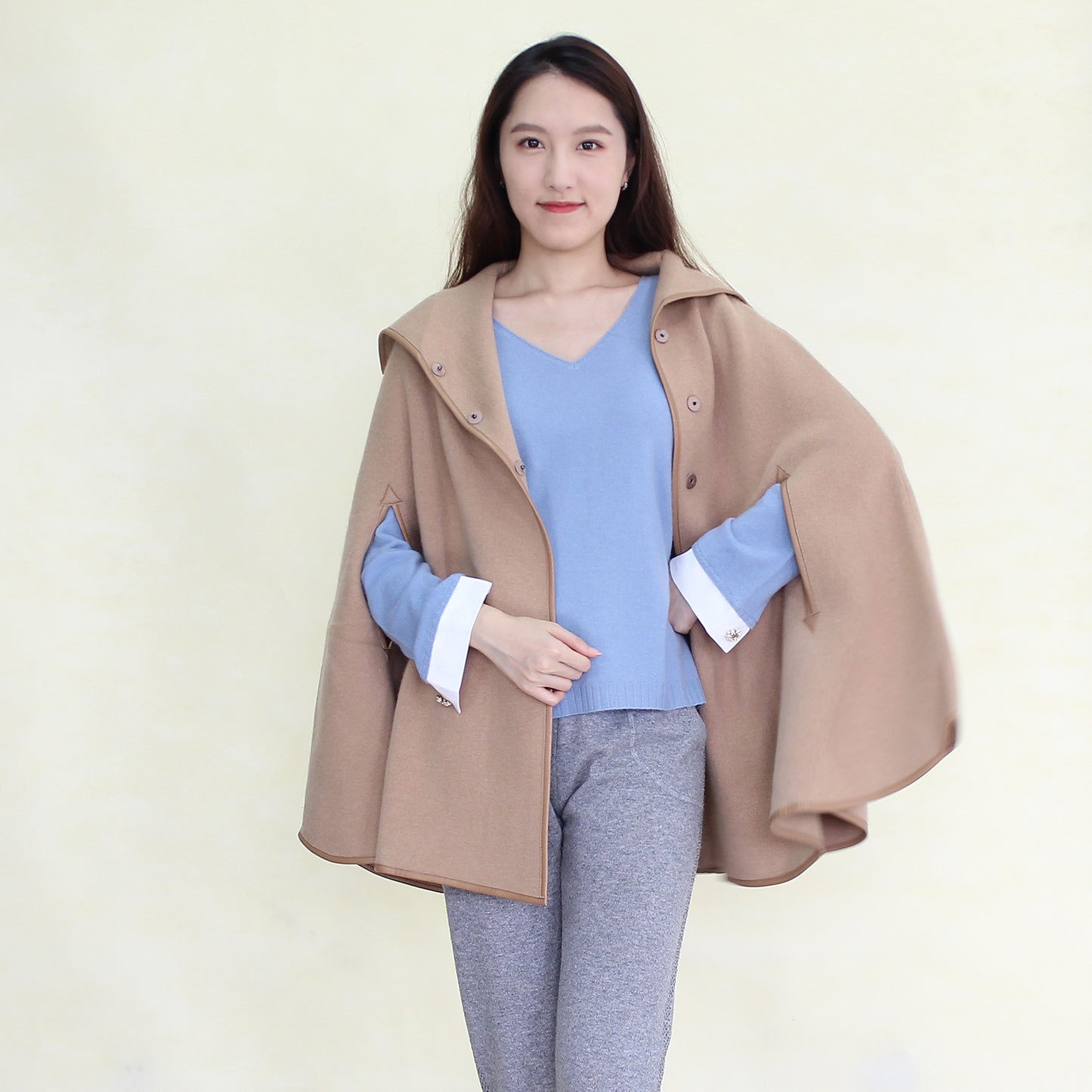 Women's cashmere cape