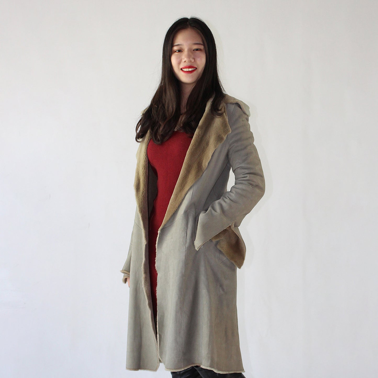 Women's doubleface mink coat