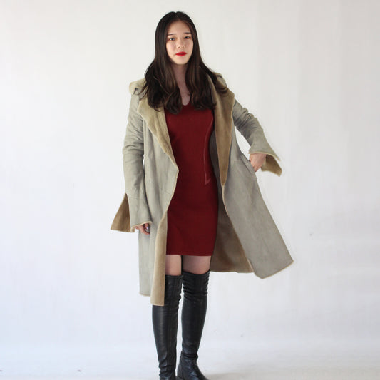 Women's doubleface mink coat