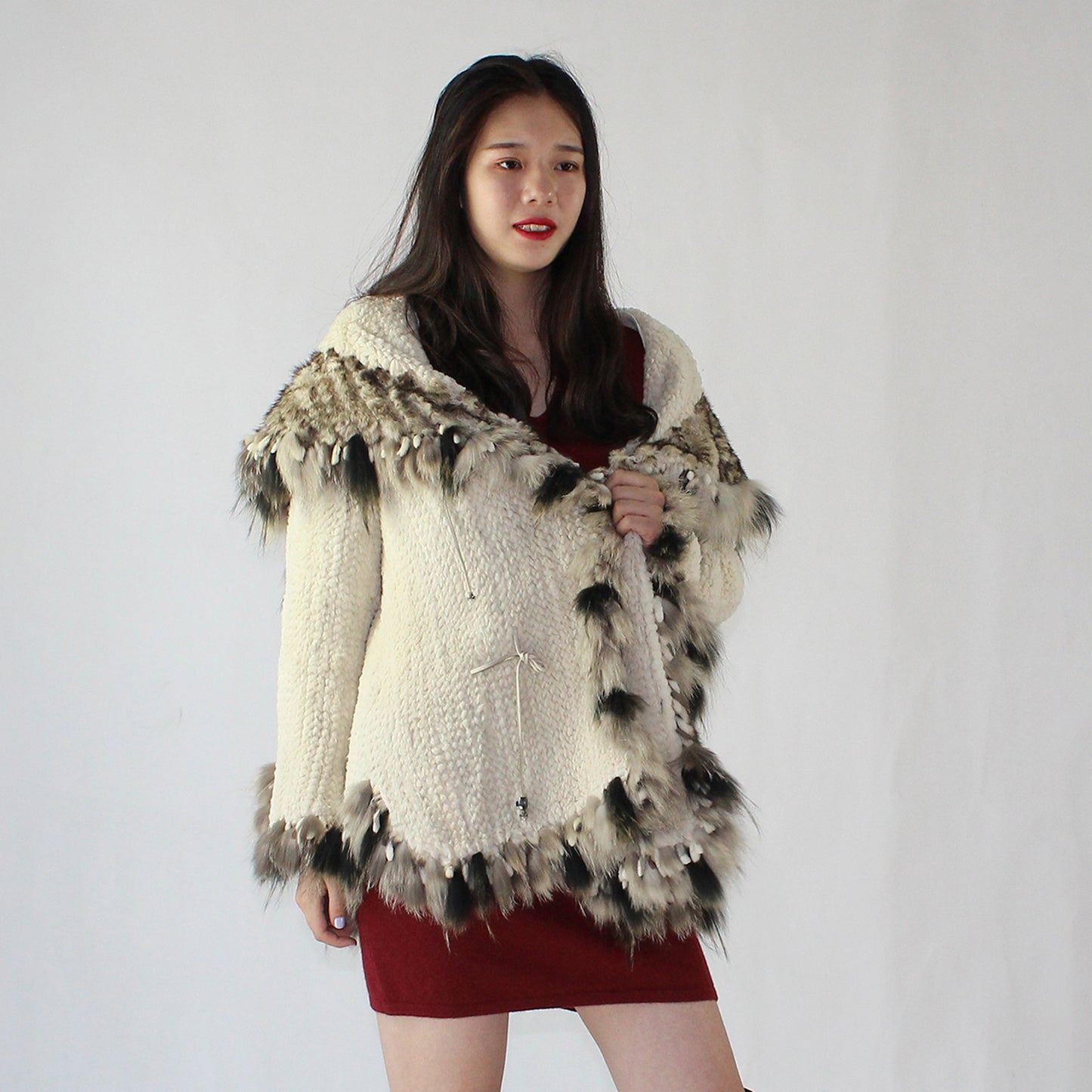 Women's rabbit coat