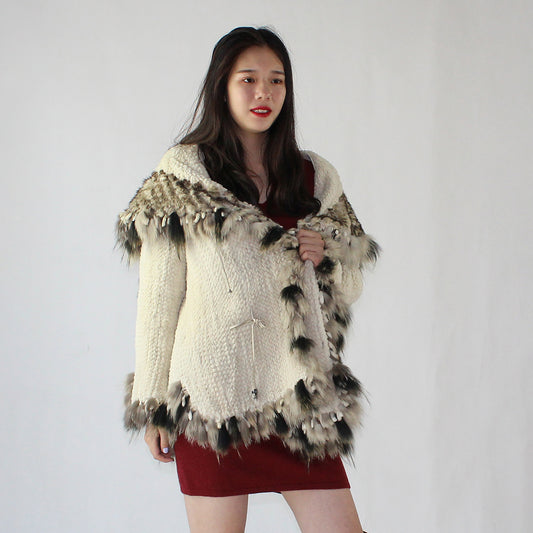 Women's rabbit coat
