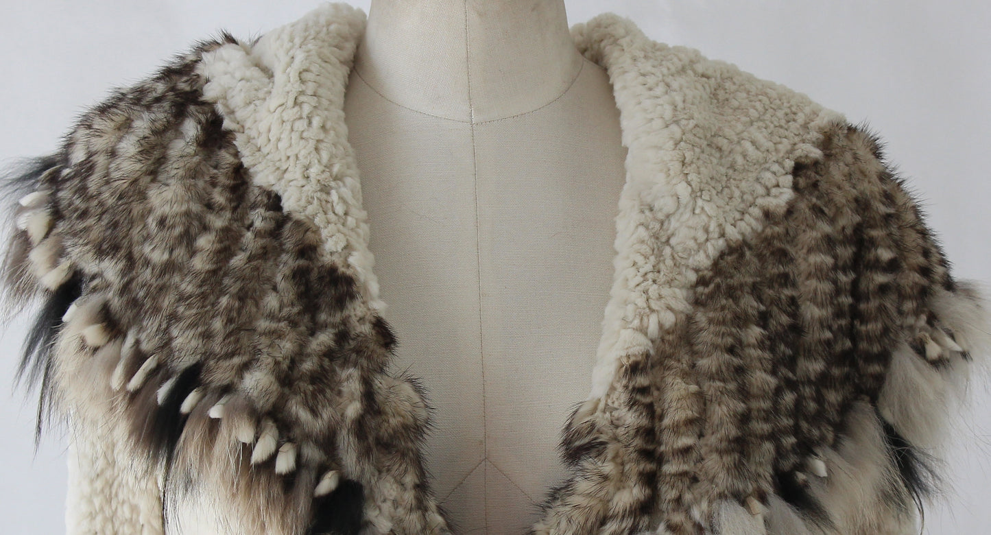 Women's rabbit coat