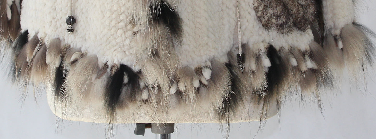Women's rabbit coat