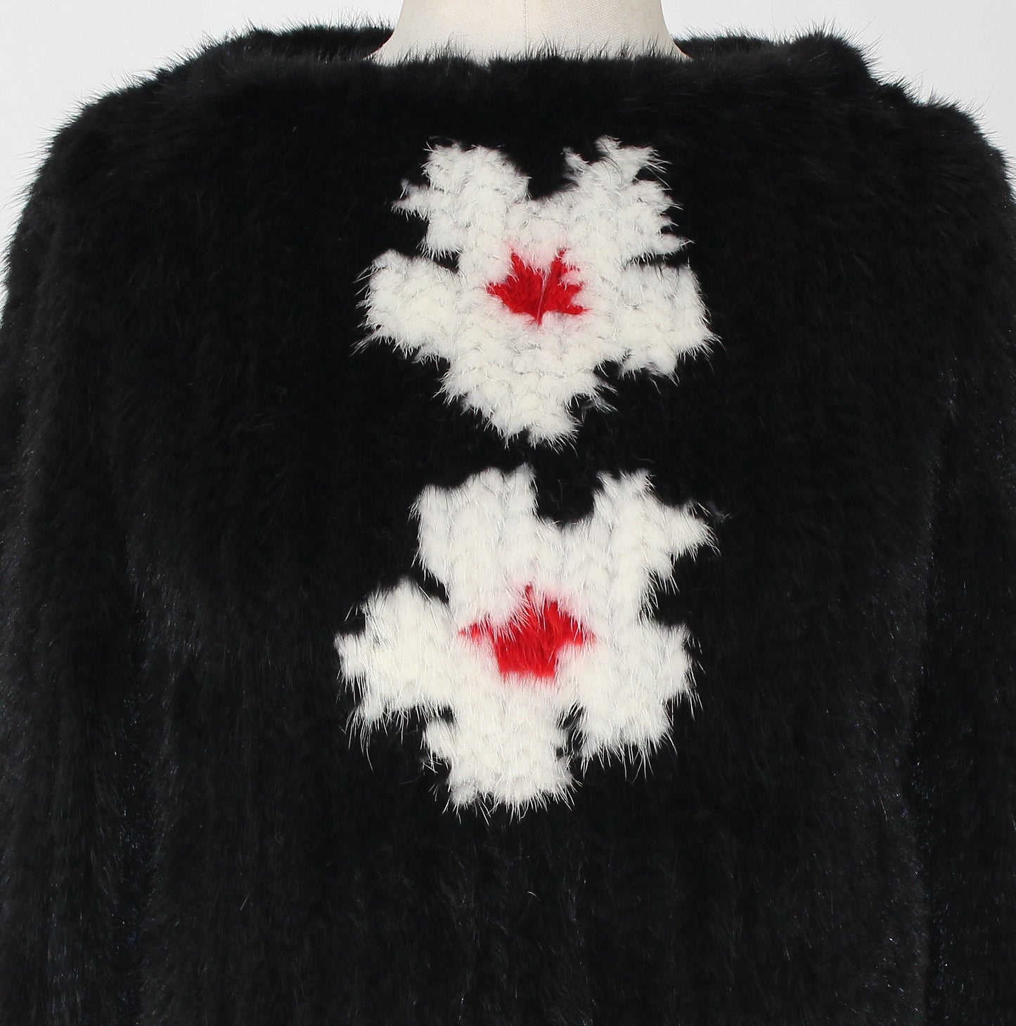 Women's knitted mink top