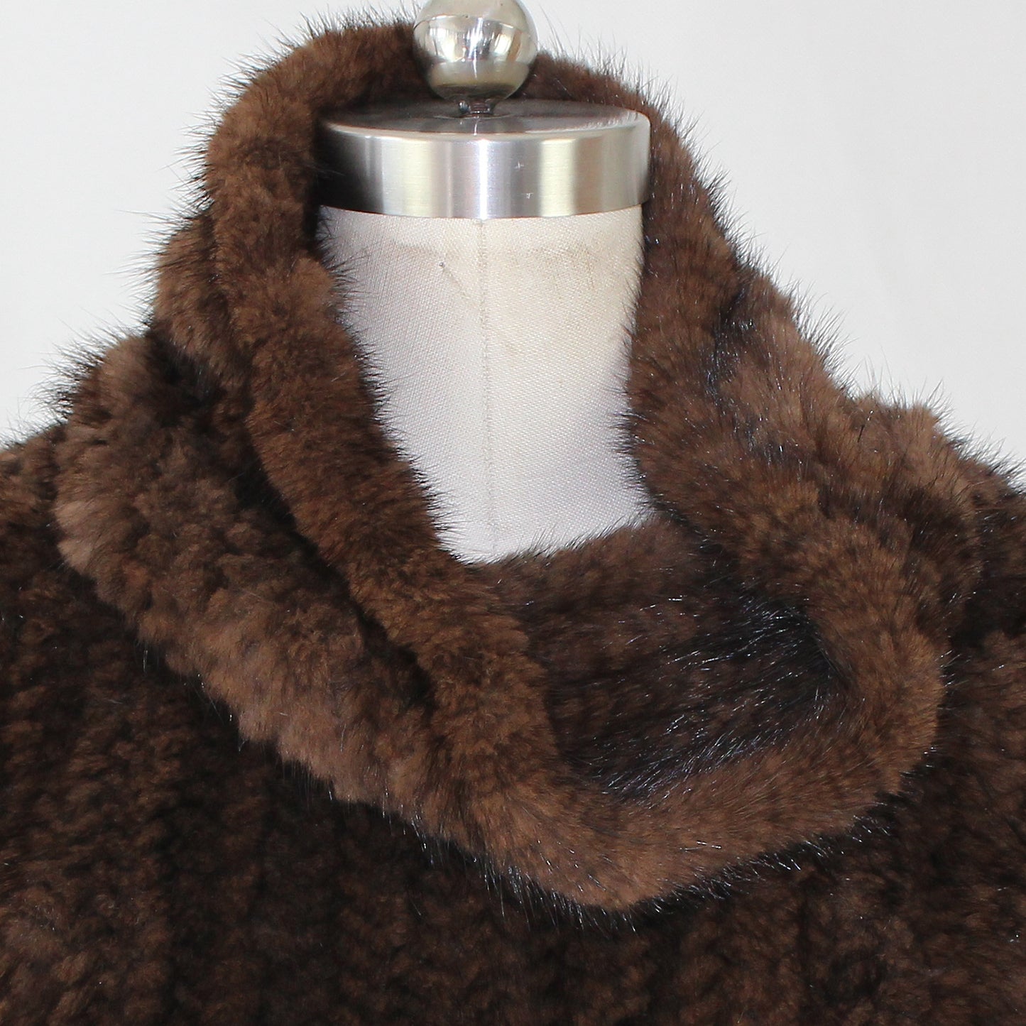 Women's knitted mink top