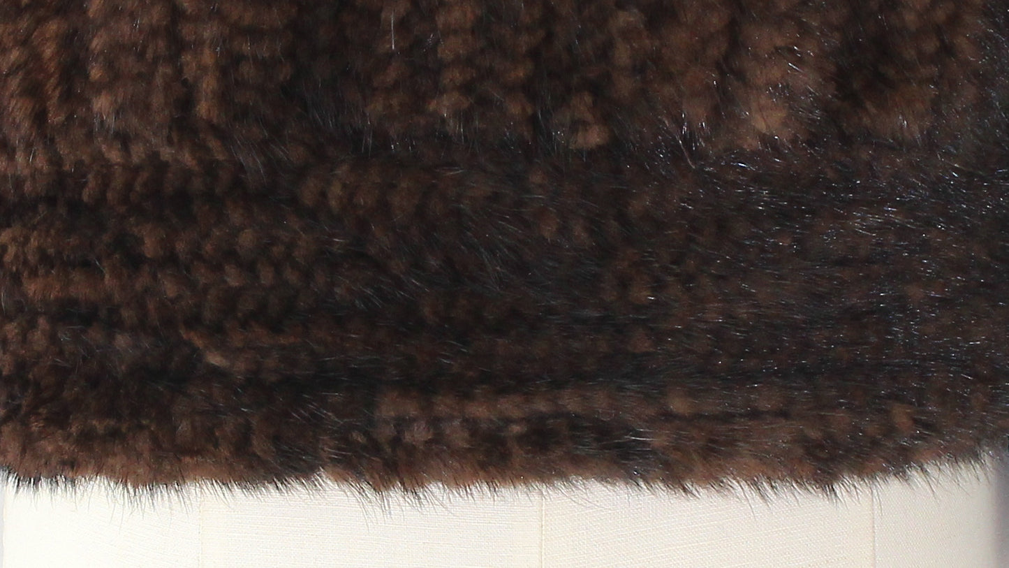 Women's knitted mink top