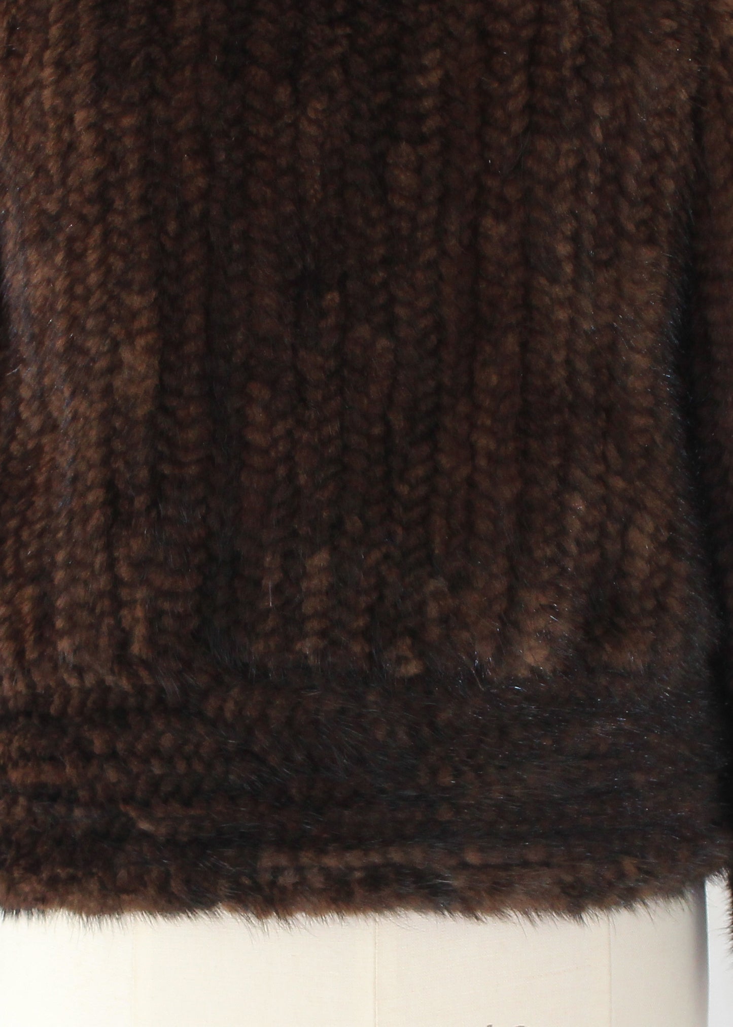 Women's knitted mink top