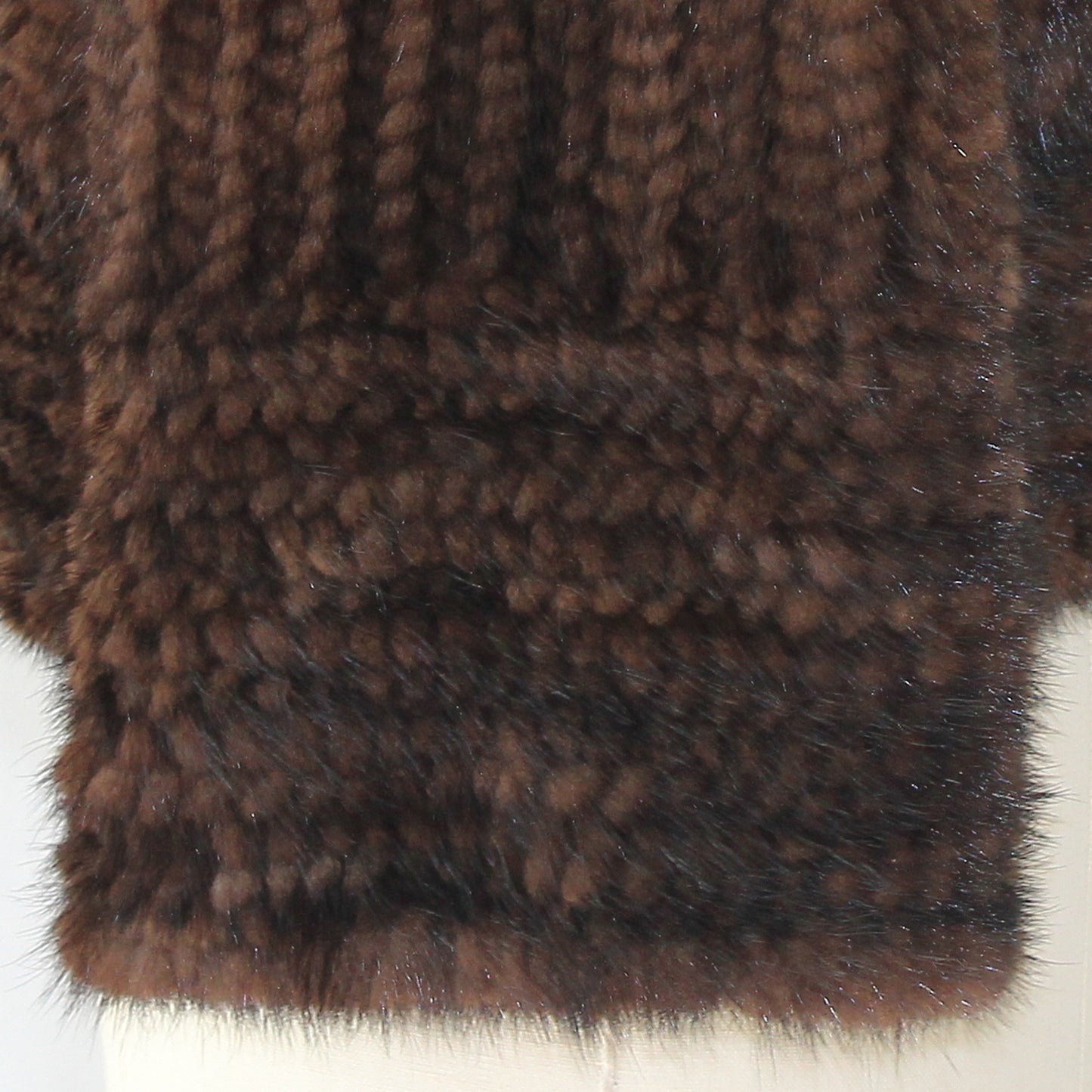 Women's knitted mink top