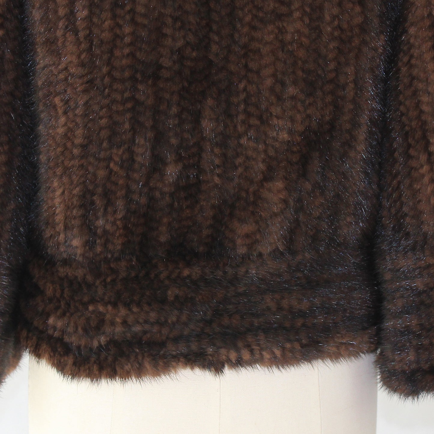 Women's knitted mink top