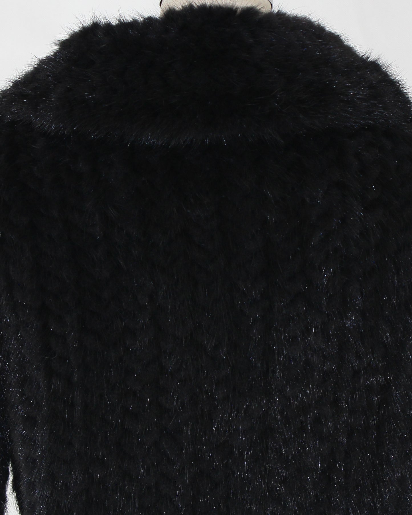 Women's knitted mink jacket
