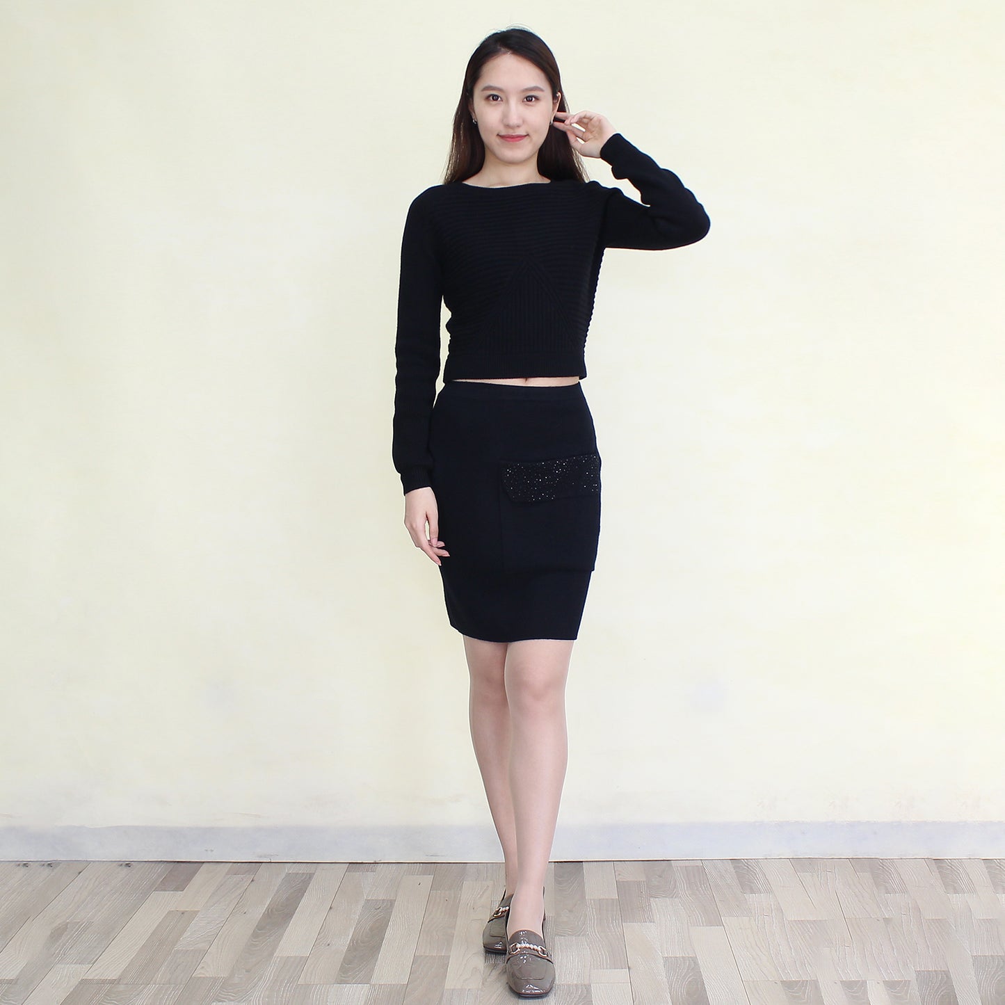 100 %　cashmere skirt