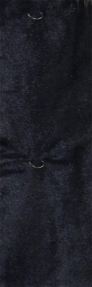Women's calfskin coat with fox fur