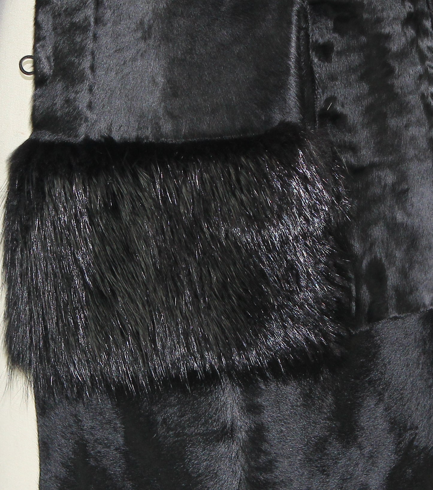 Women's calfskin coat with otter skin