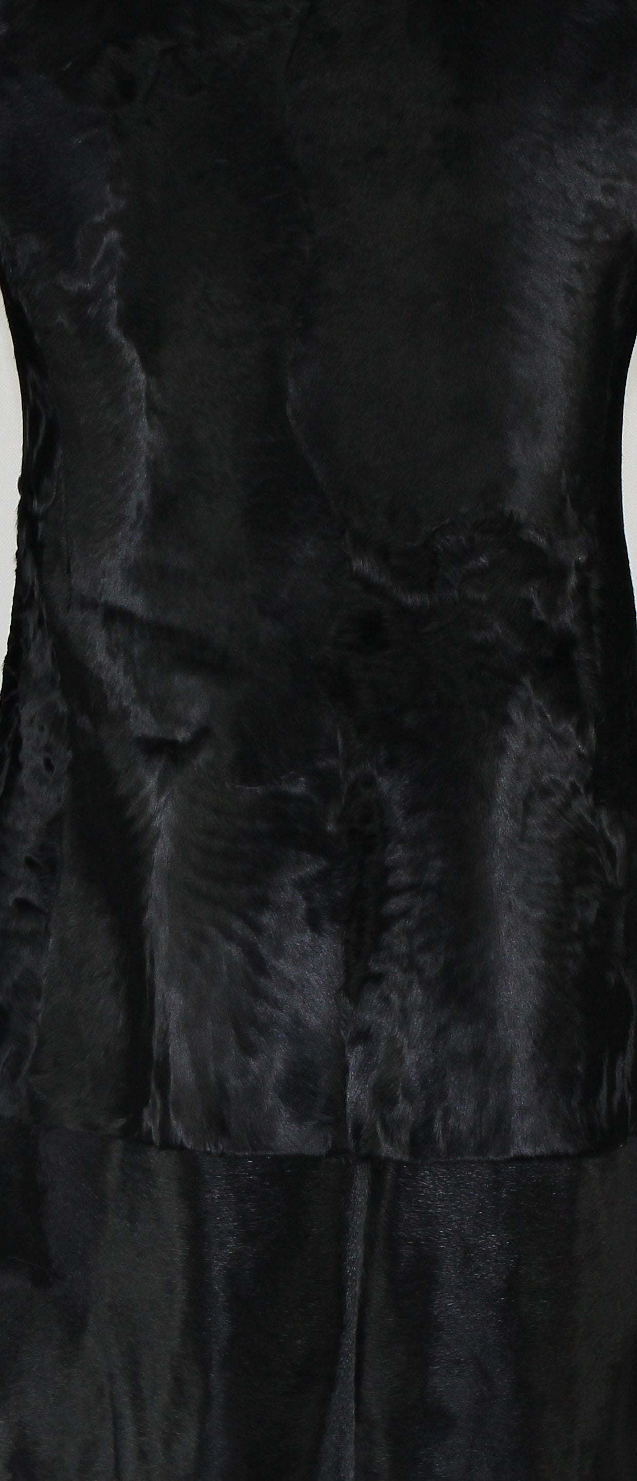 Women's calfskin coat with otter skin
