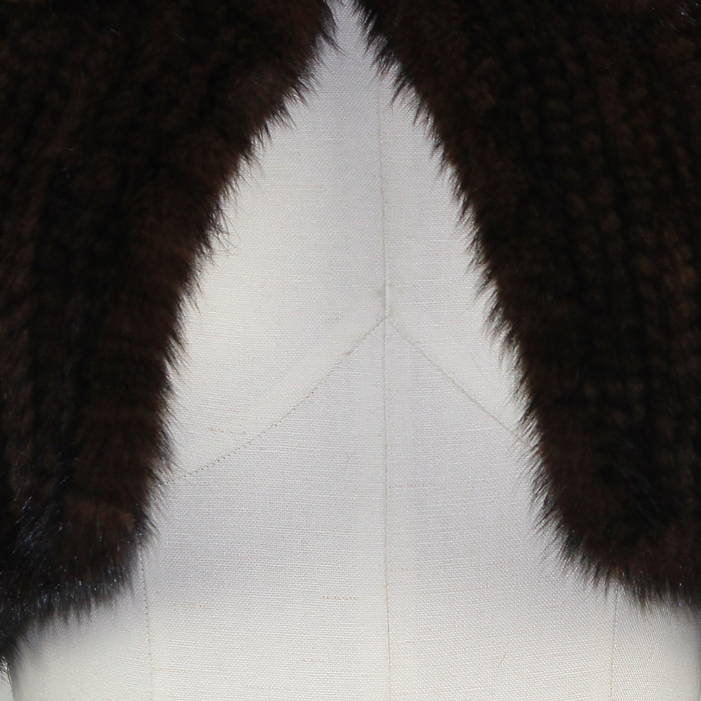 Women's knitted mink top