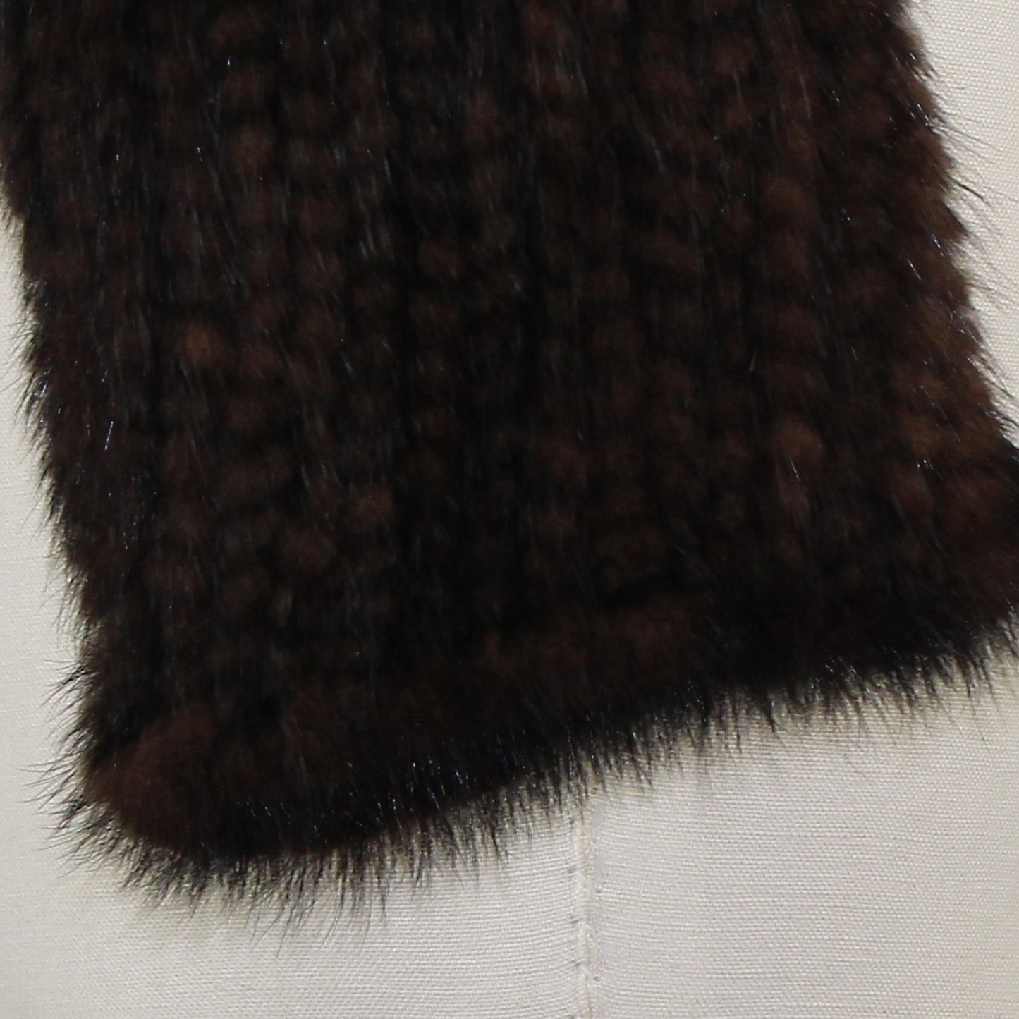 Women's knitted mink top