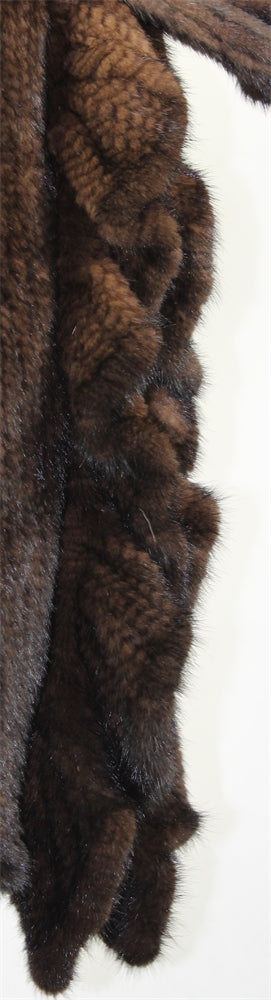 Women's knitted mink coat
