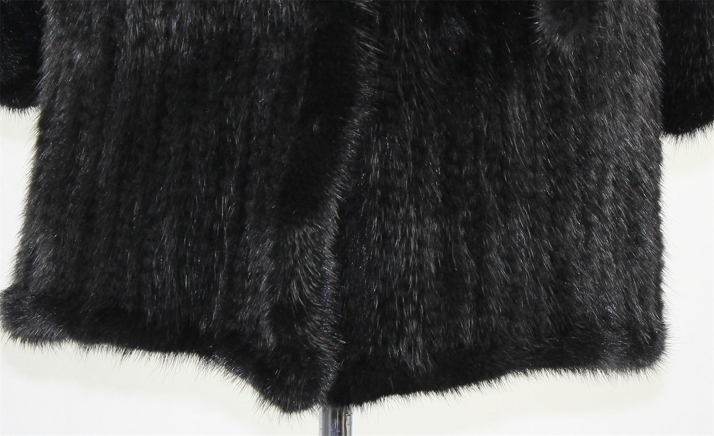 Women's knitted mink coat