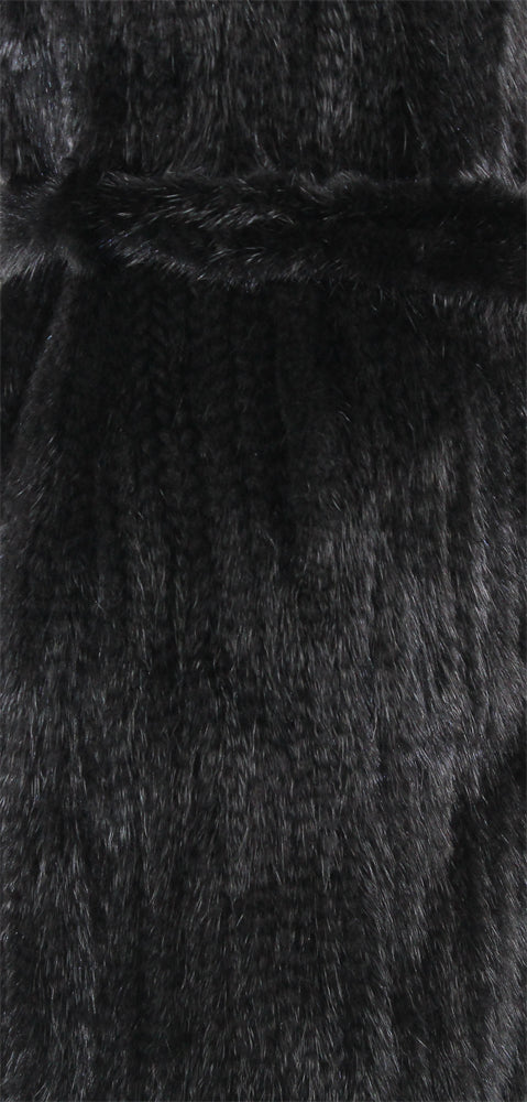 Women's knitted mink coat