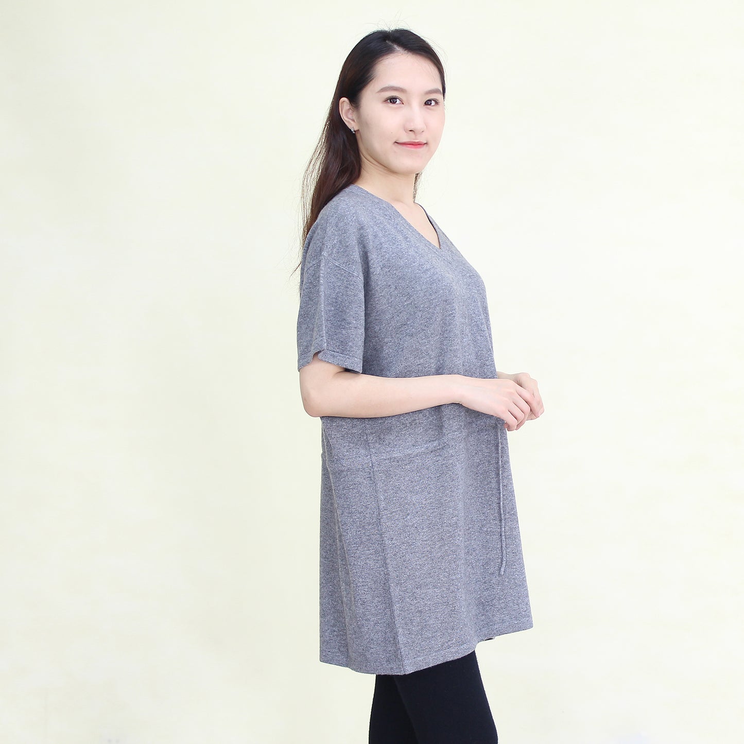 Women's cashmere long pullover