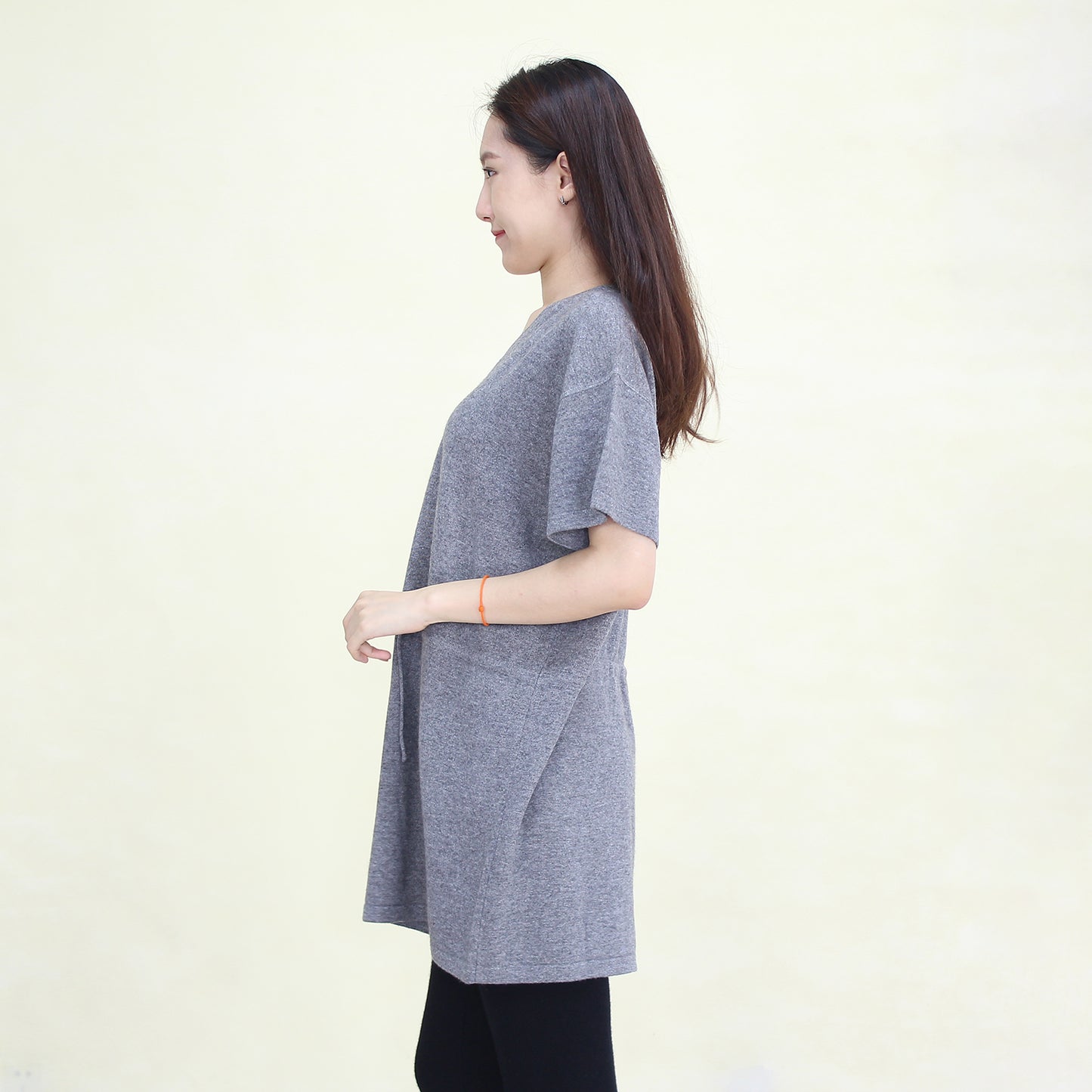 Women's cashmere long pullover