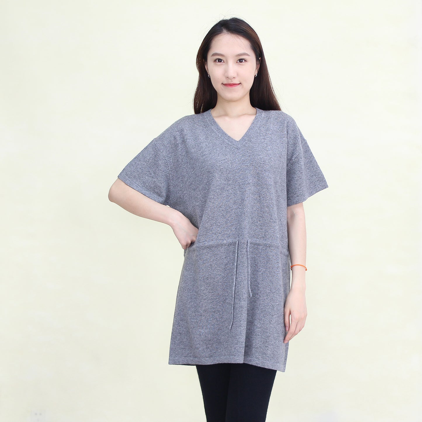 Women's cashmere long pullover