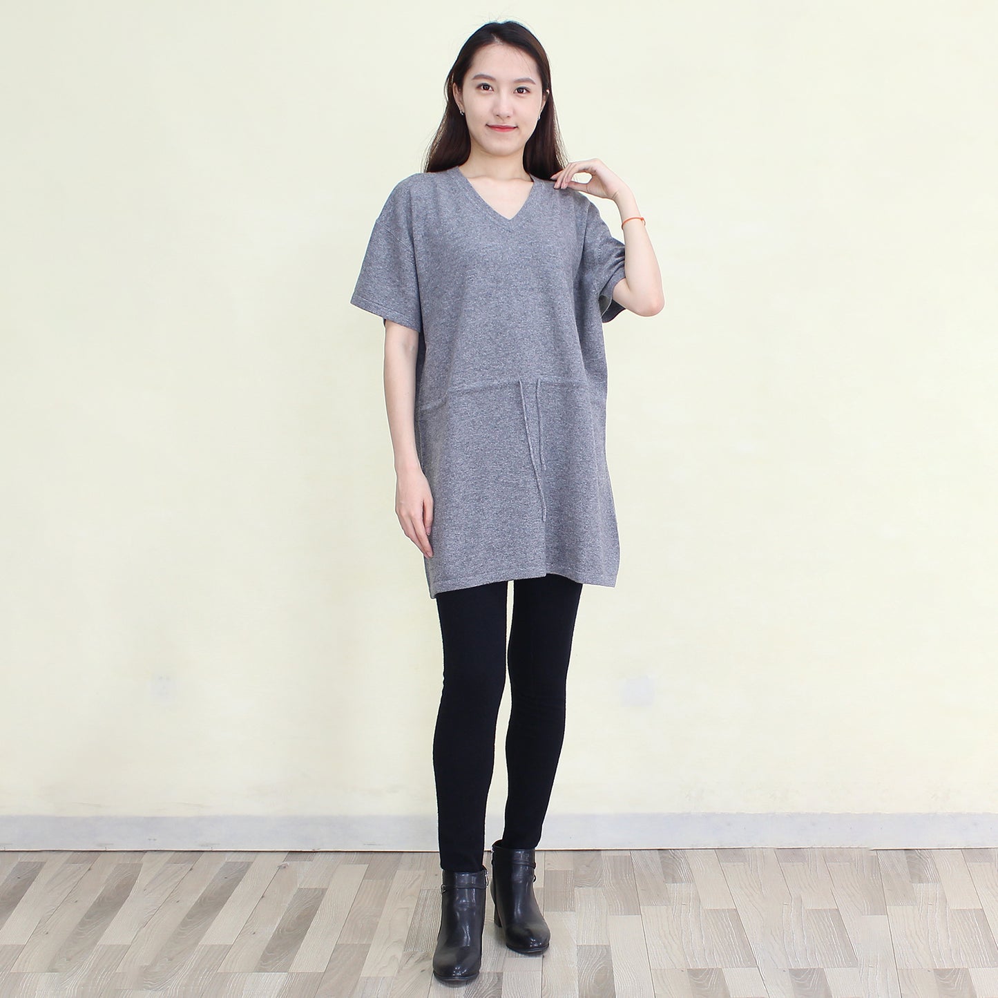 Women's cashmere long pullover