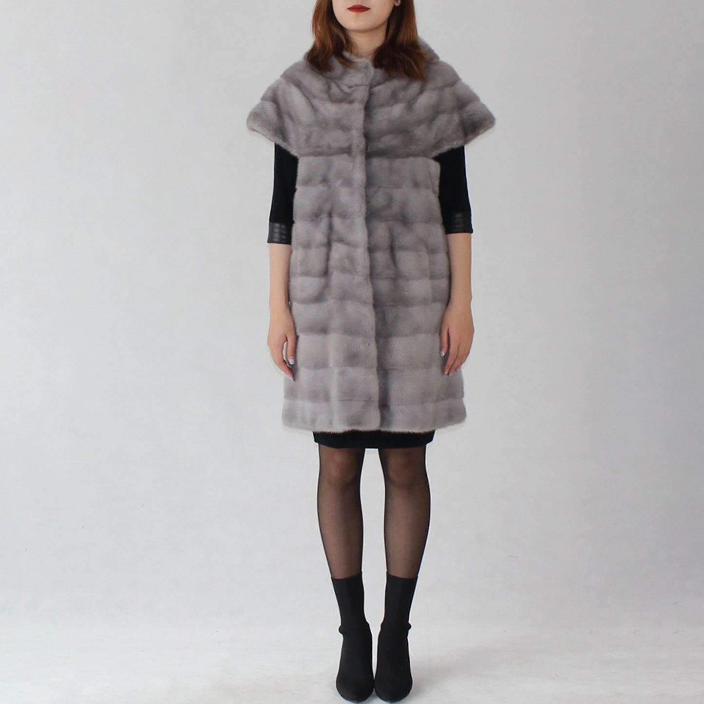 Women's mink long vest