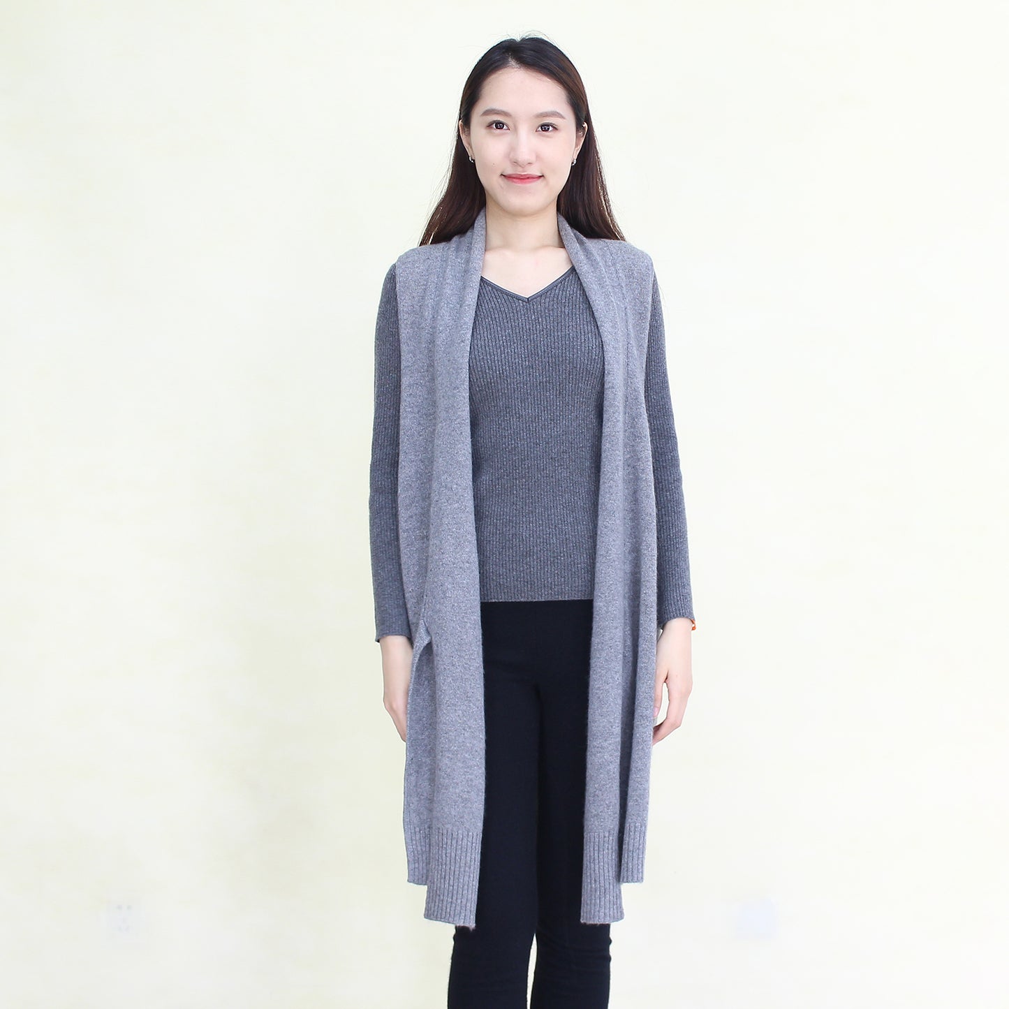 Women's cashmere  long vest