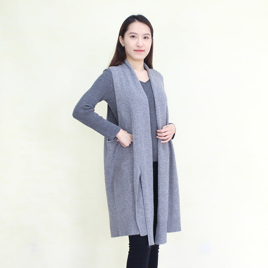Women's cashmere  long vest