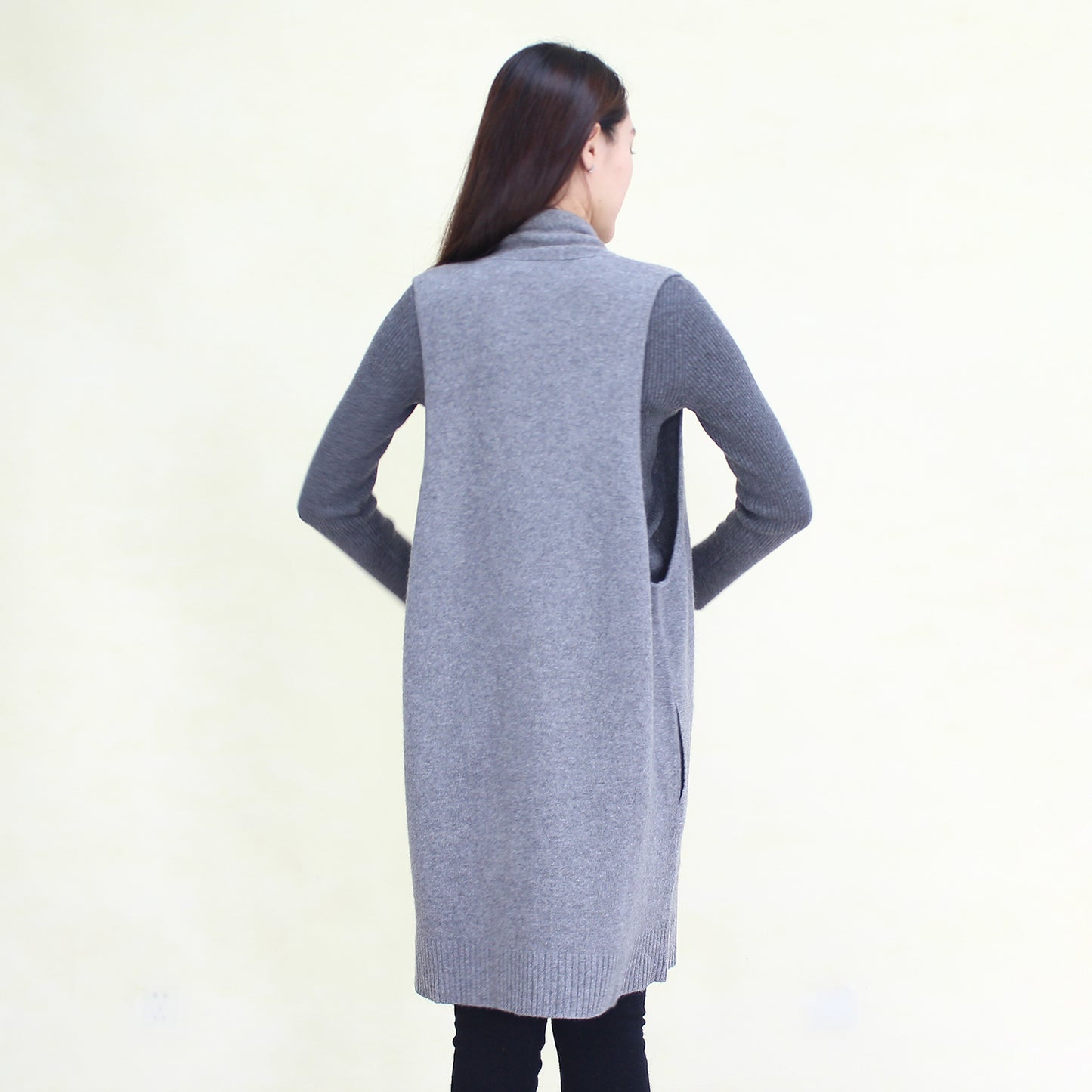 Women's cashmere  long vest