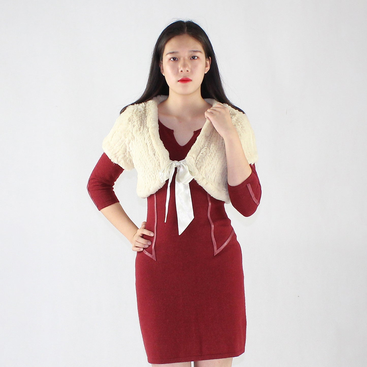 Women's knitted rabbit top