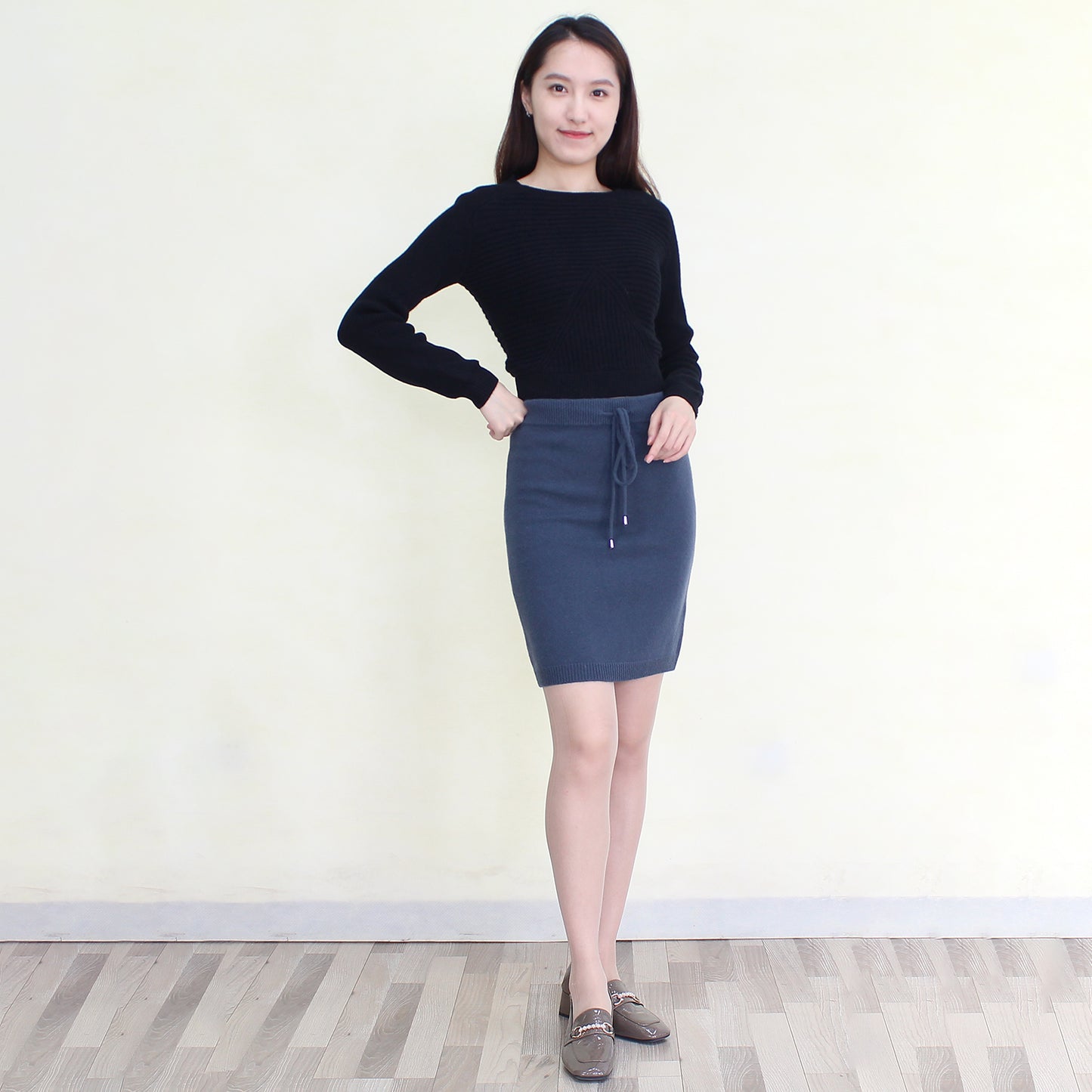 100 %　cashmere skirt