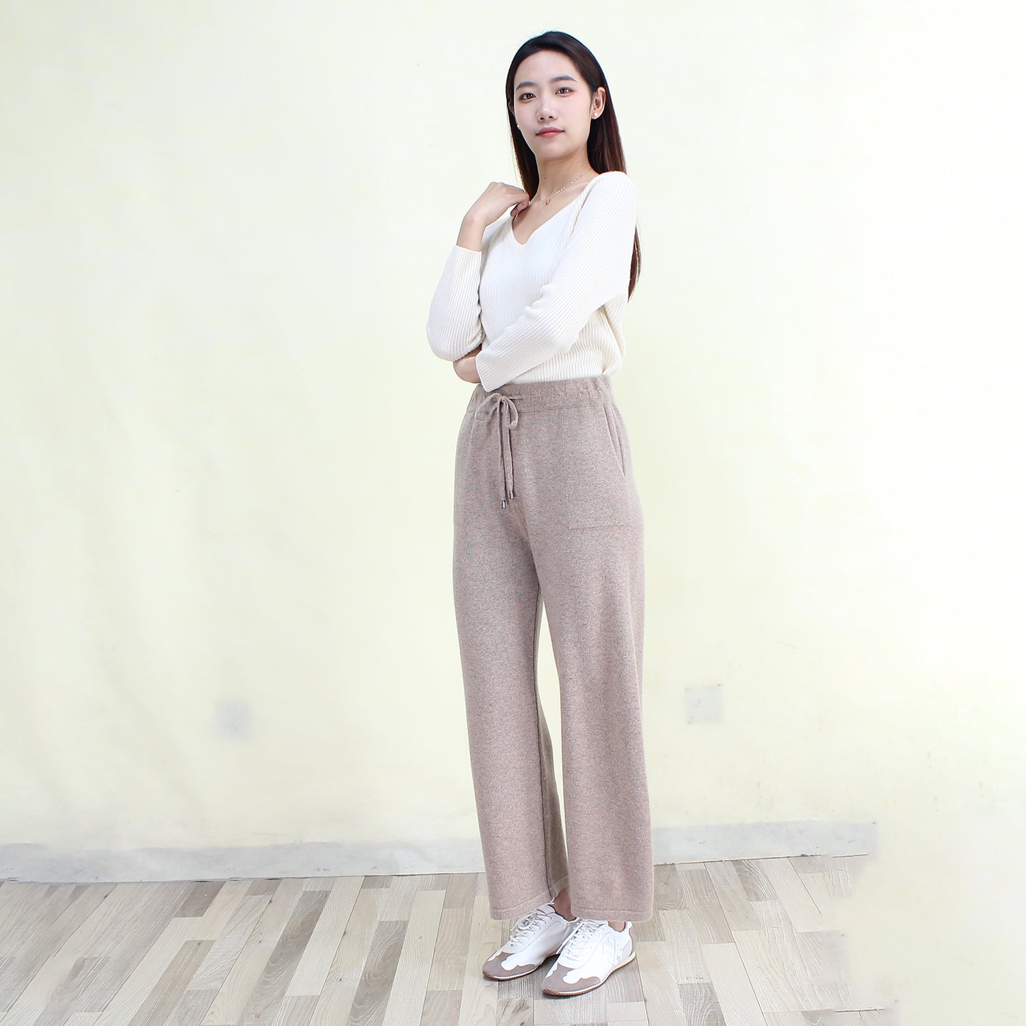 Women's cashmere casual pants