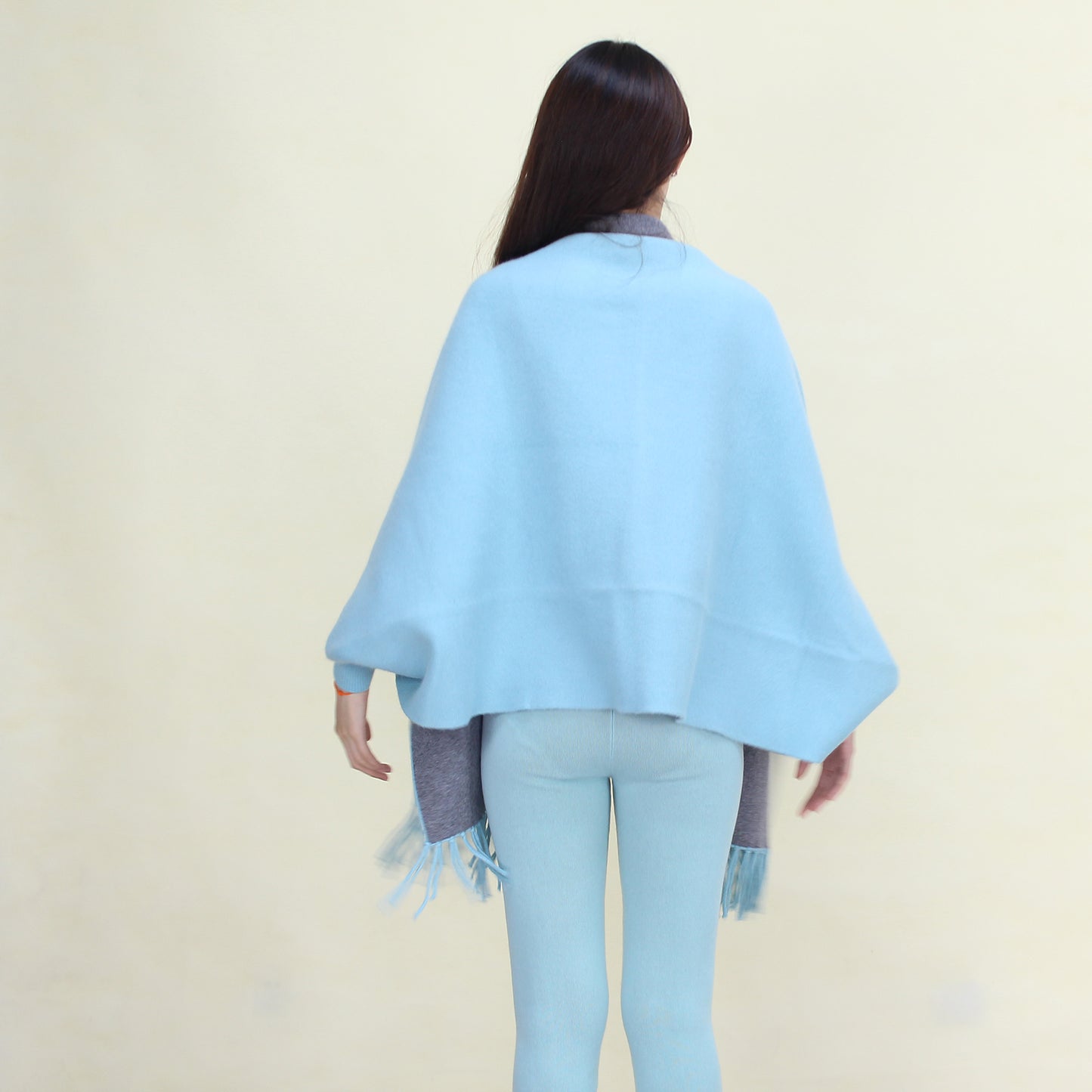 Women's double-face cashmere shawl