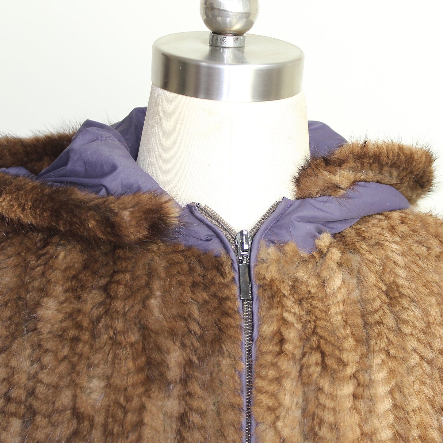 Women's knittrd mink vest