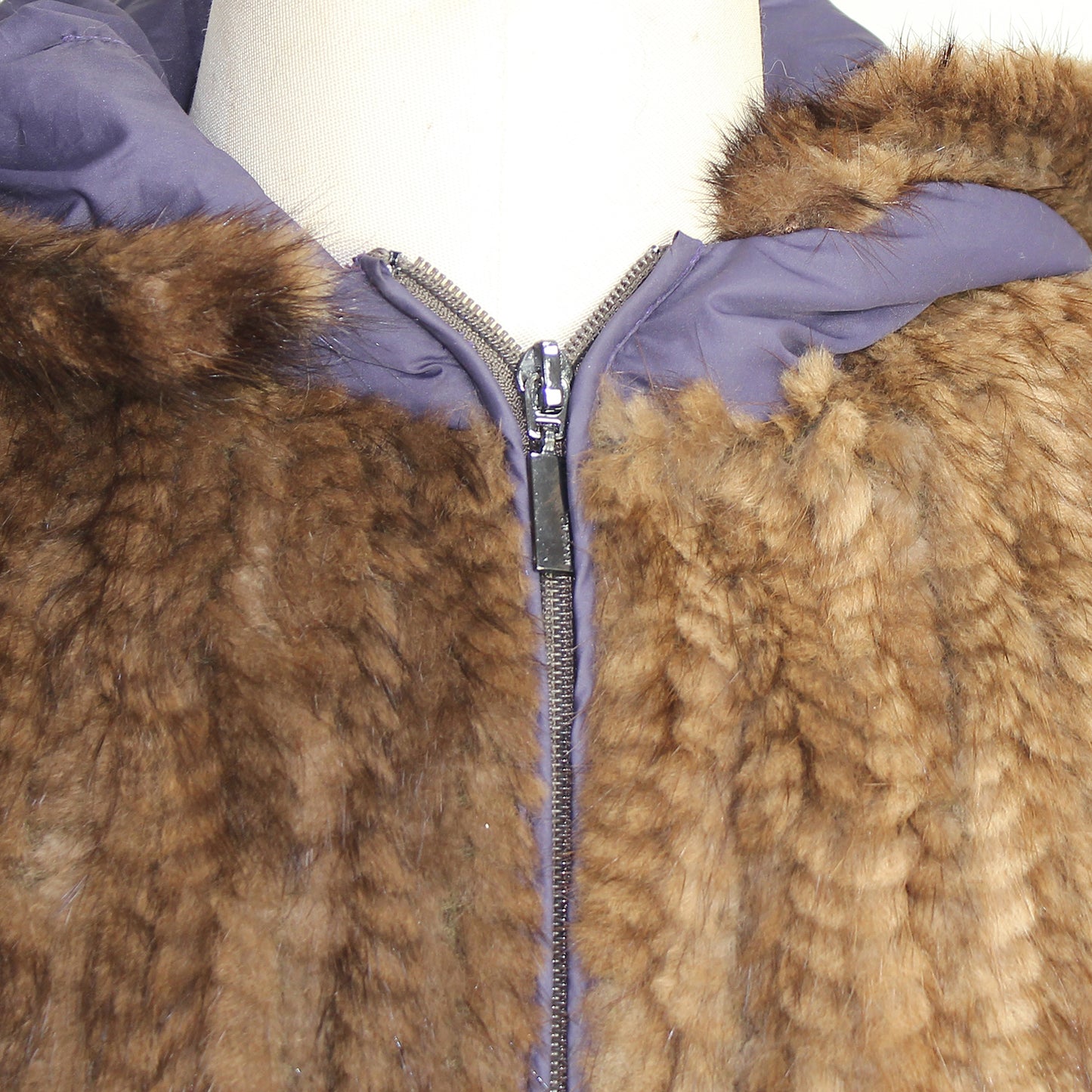 Women's knittrd mink vest