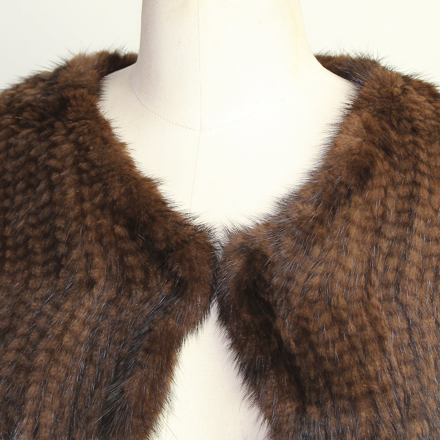 Women's knitted mink top