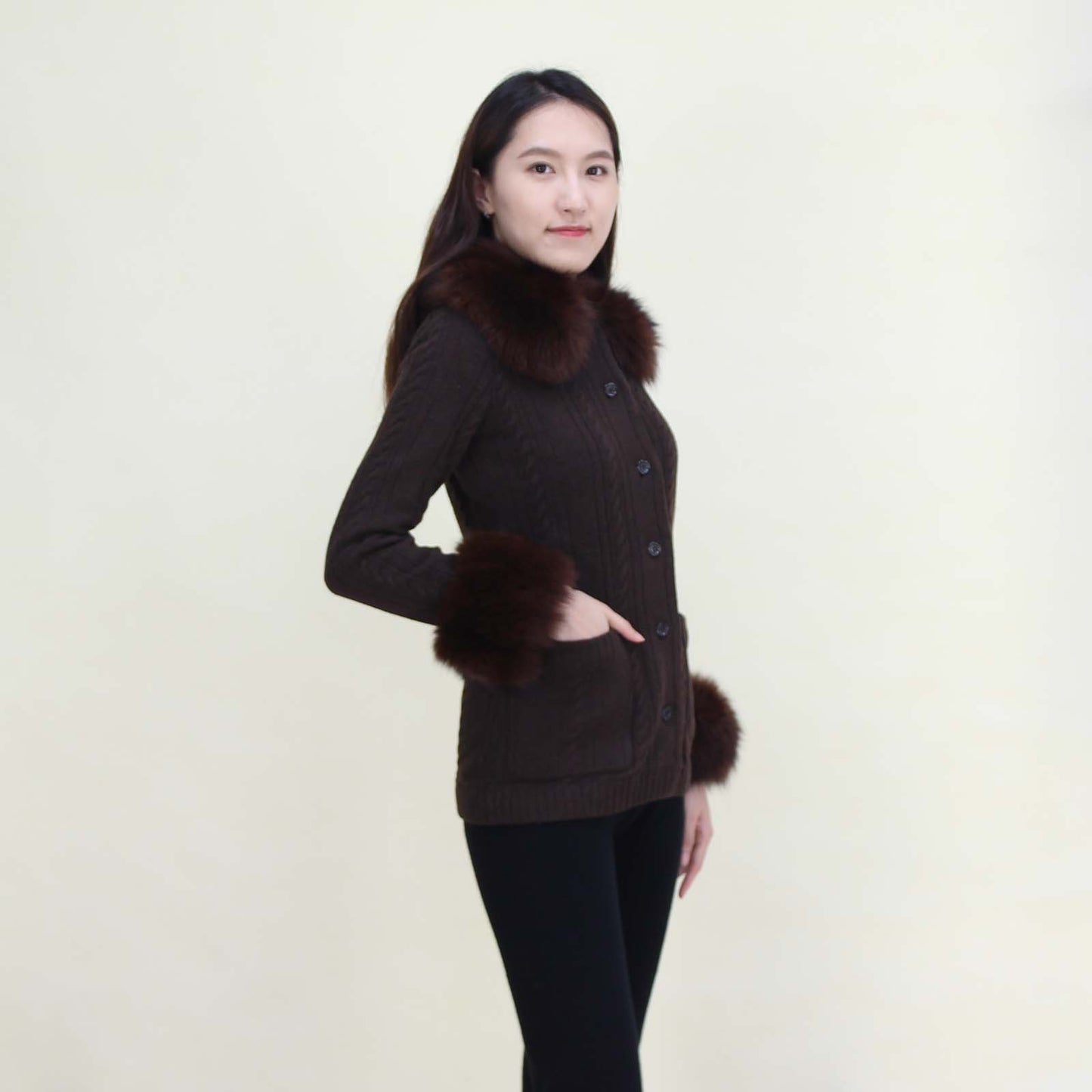 Women's cashmere cardigan