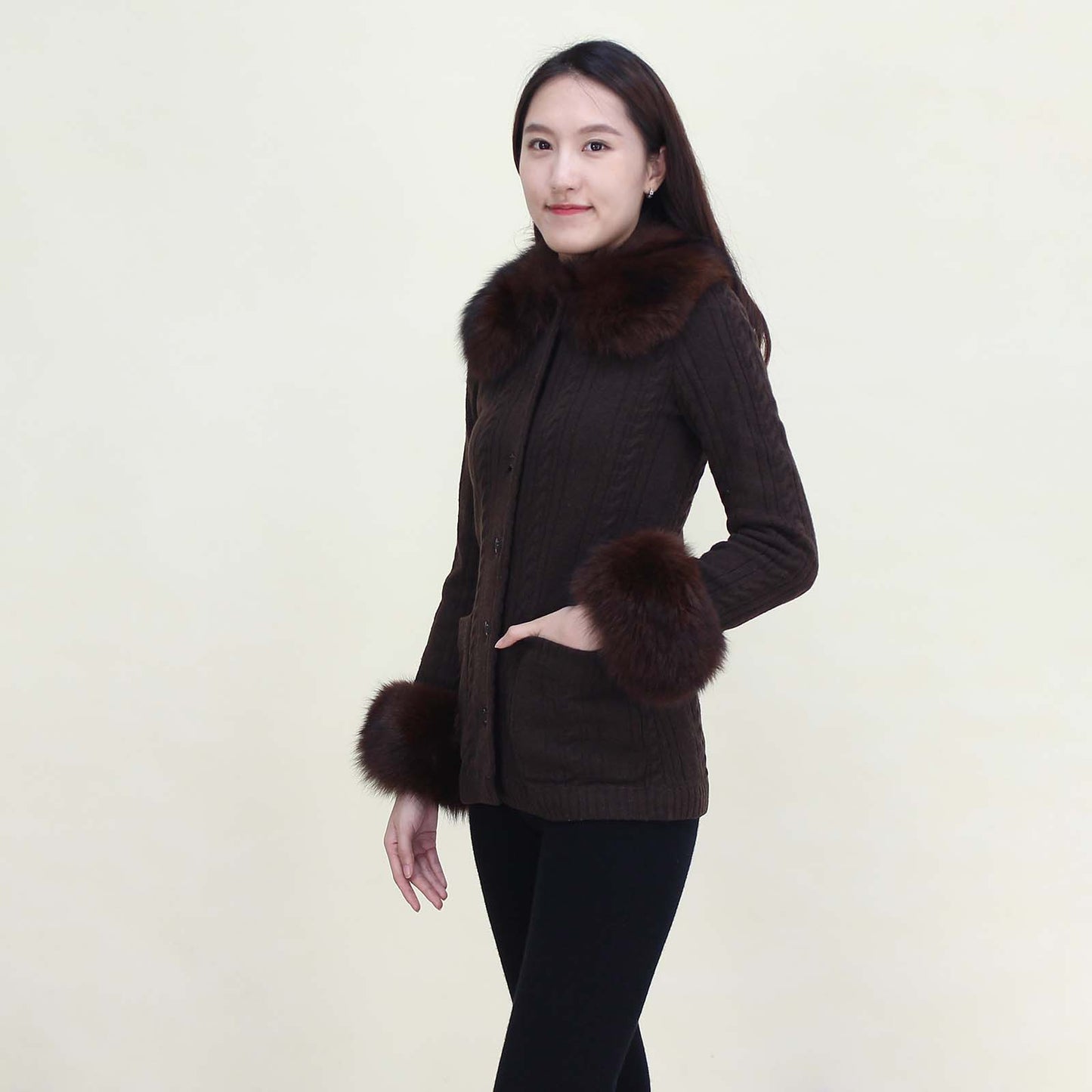 Women's cashmere cardigan