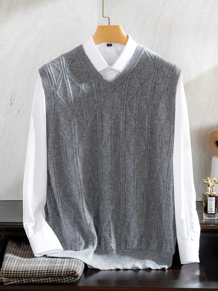 Men's cashmere vest
