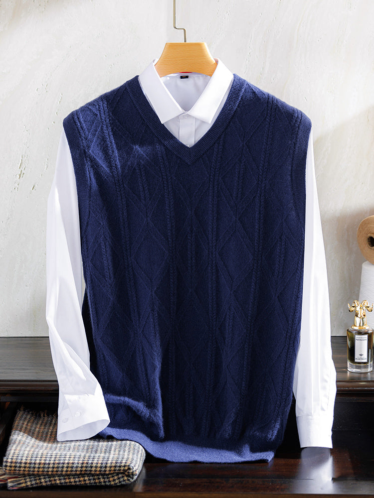 Men's cashmere vest